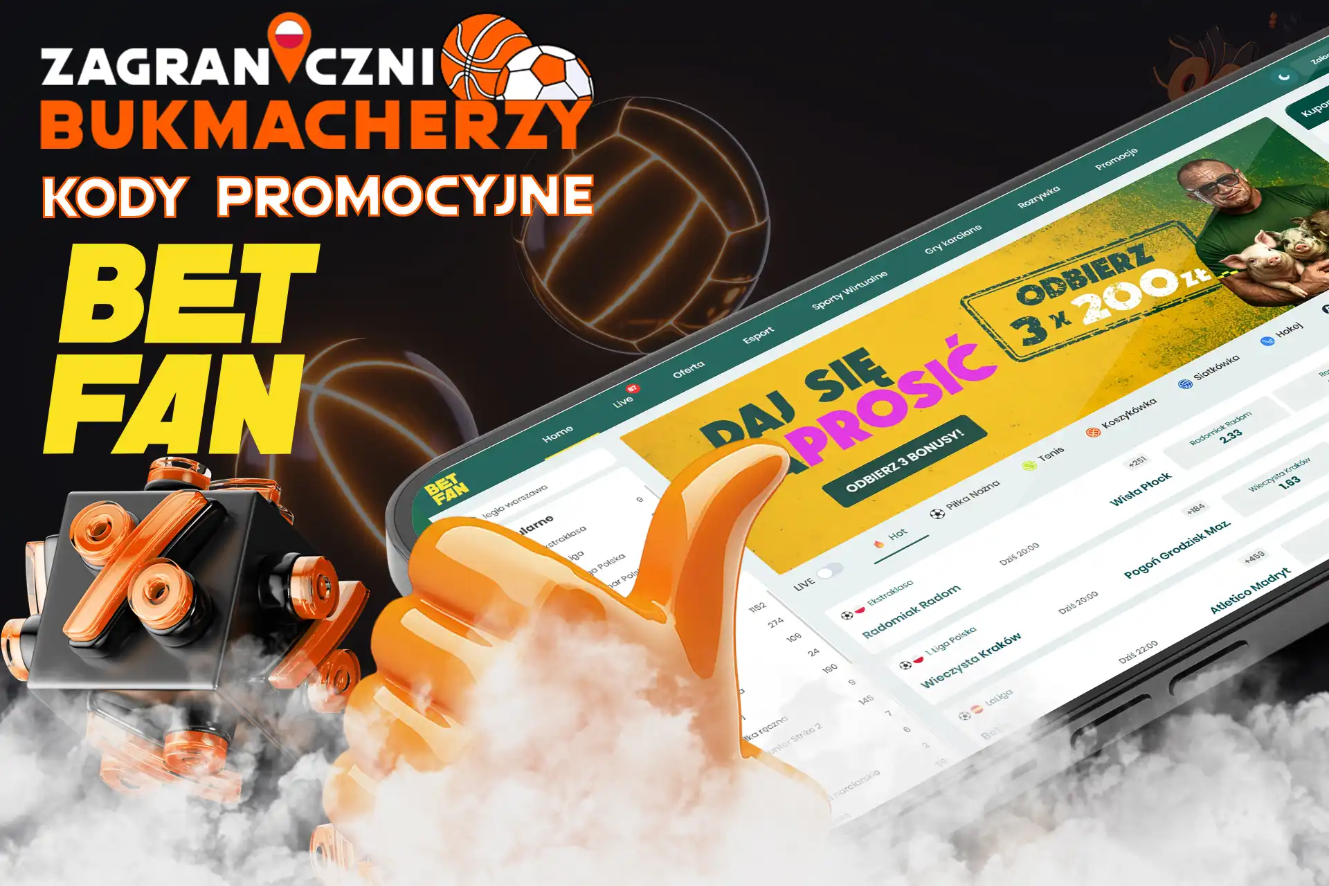 Sprawdź kod promocyjny bukmachera Betfan