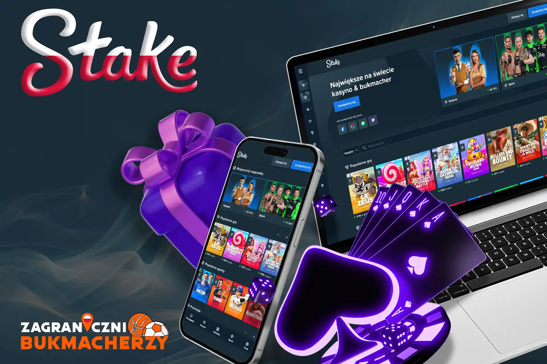 Witamy w kasynie Stake, graj w gry hazardowe i odbieraj bonusy!
