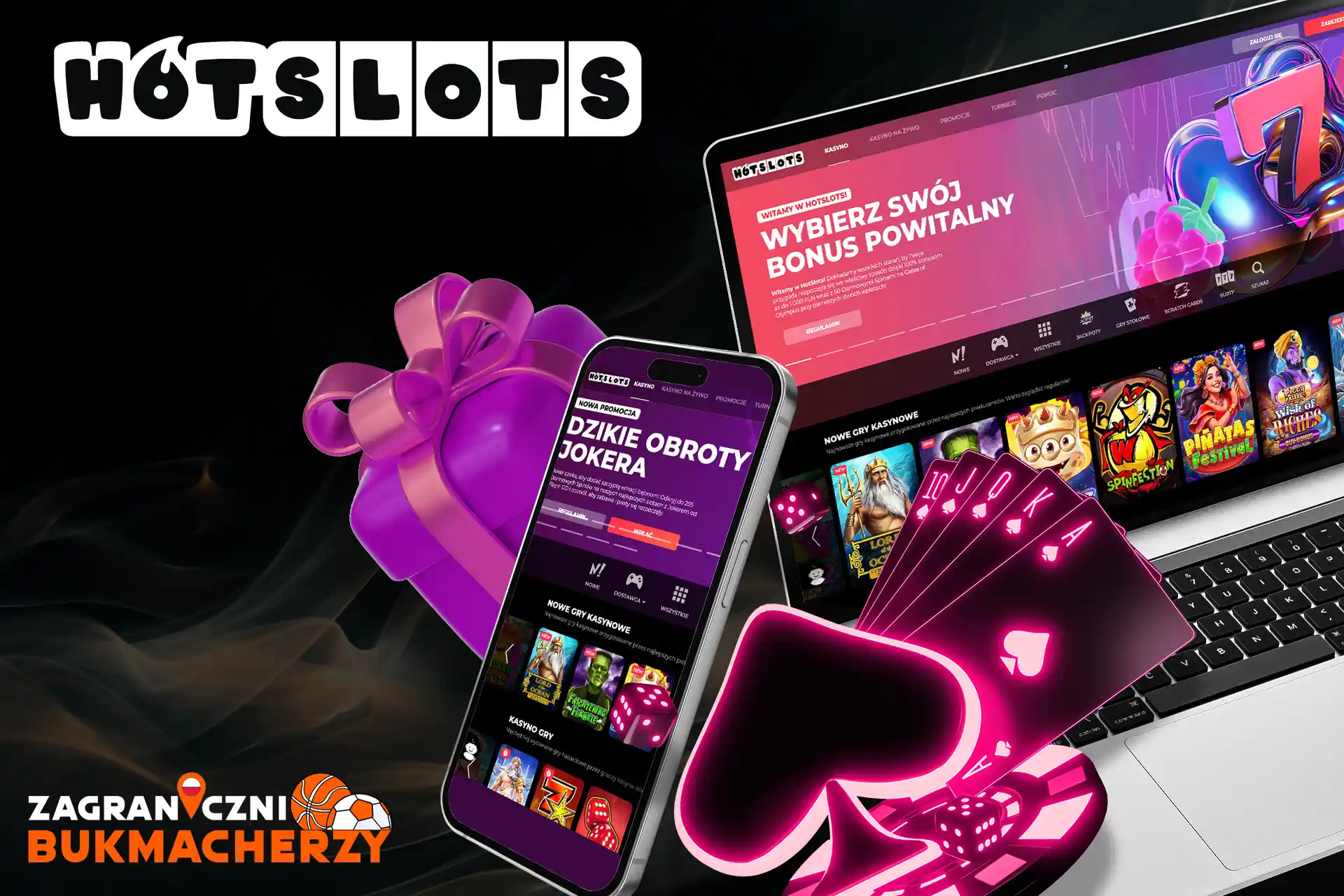 Witamy w kasynie HotSlots, bonusy, zakłady sportowe i gry kasynowe